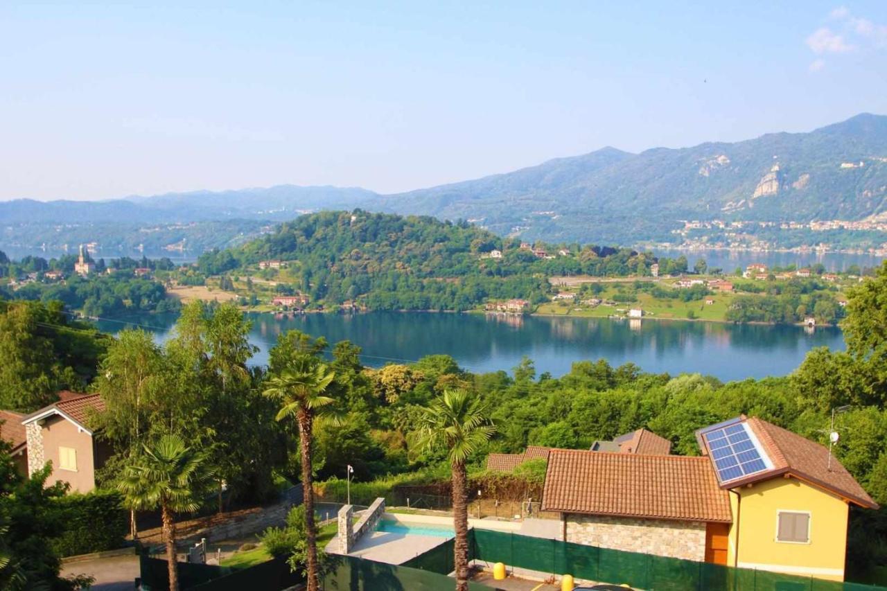 Domus Cusiana Complesso Vista Lago E Piscina Miasino Luaran gambar
